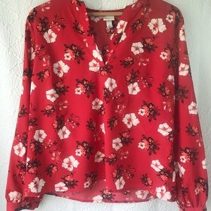 A New Day floral shirt